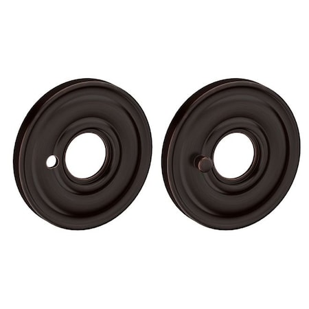 Baldwin Privacy Pair Rosettes Venetian Bronze 5148.112